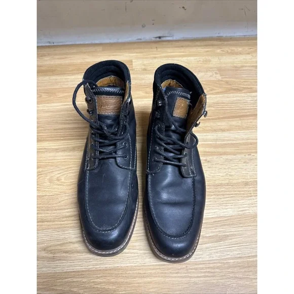 Original Penguin By Munsingwear Men's 10.5 US Black Leather Lace Up Chukka Boots - Picture 2 of 9